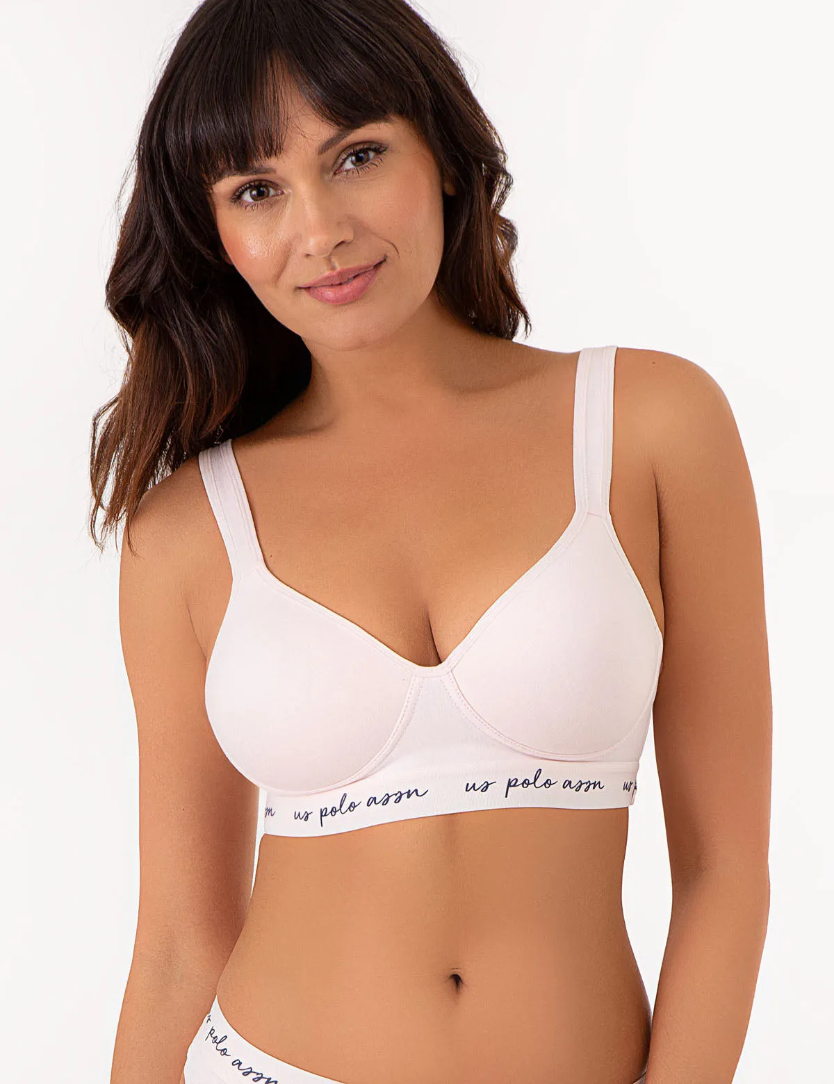 3PK MOLDED CUP CLOSED BACK BRAS WITH ADJUSTABLE STRAPS