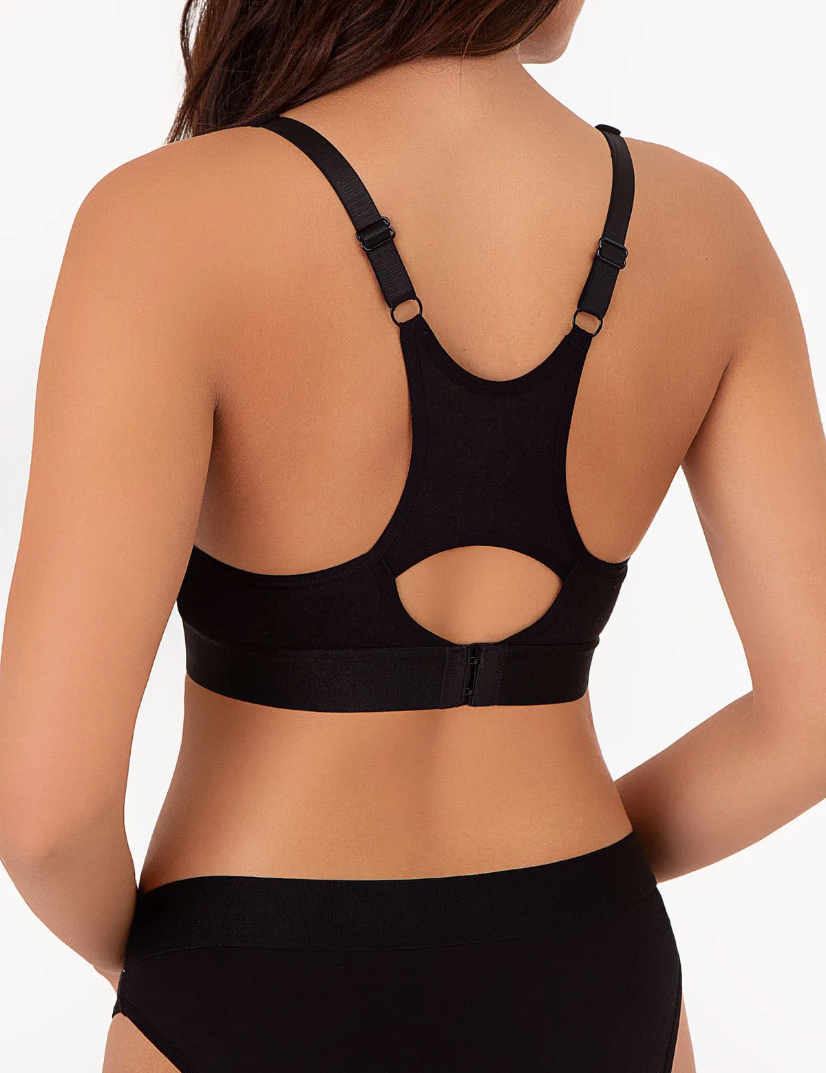 3PK MOLDED CUP RACER BACK BRAS WITH ADJUSTABLE STRAPS