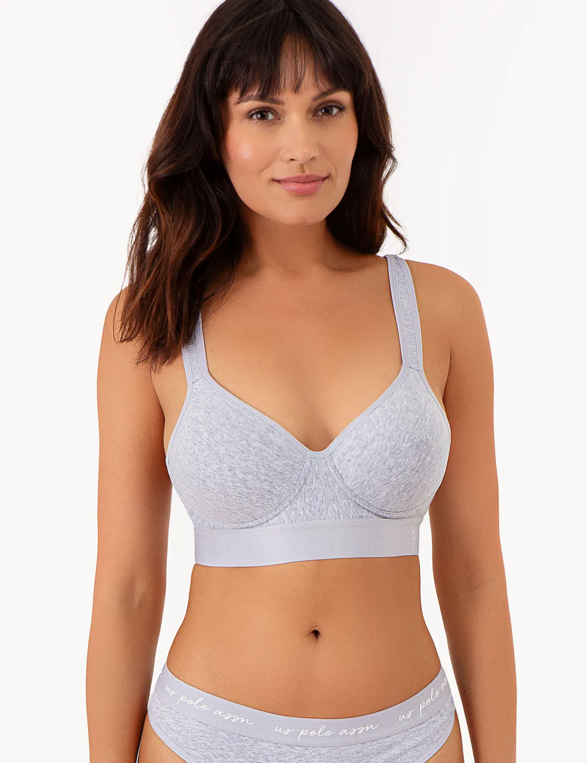 3PK MOLDED CUP RACER BACK BRAS WITH ADJUSTABLE STRAPS