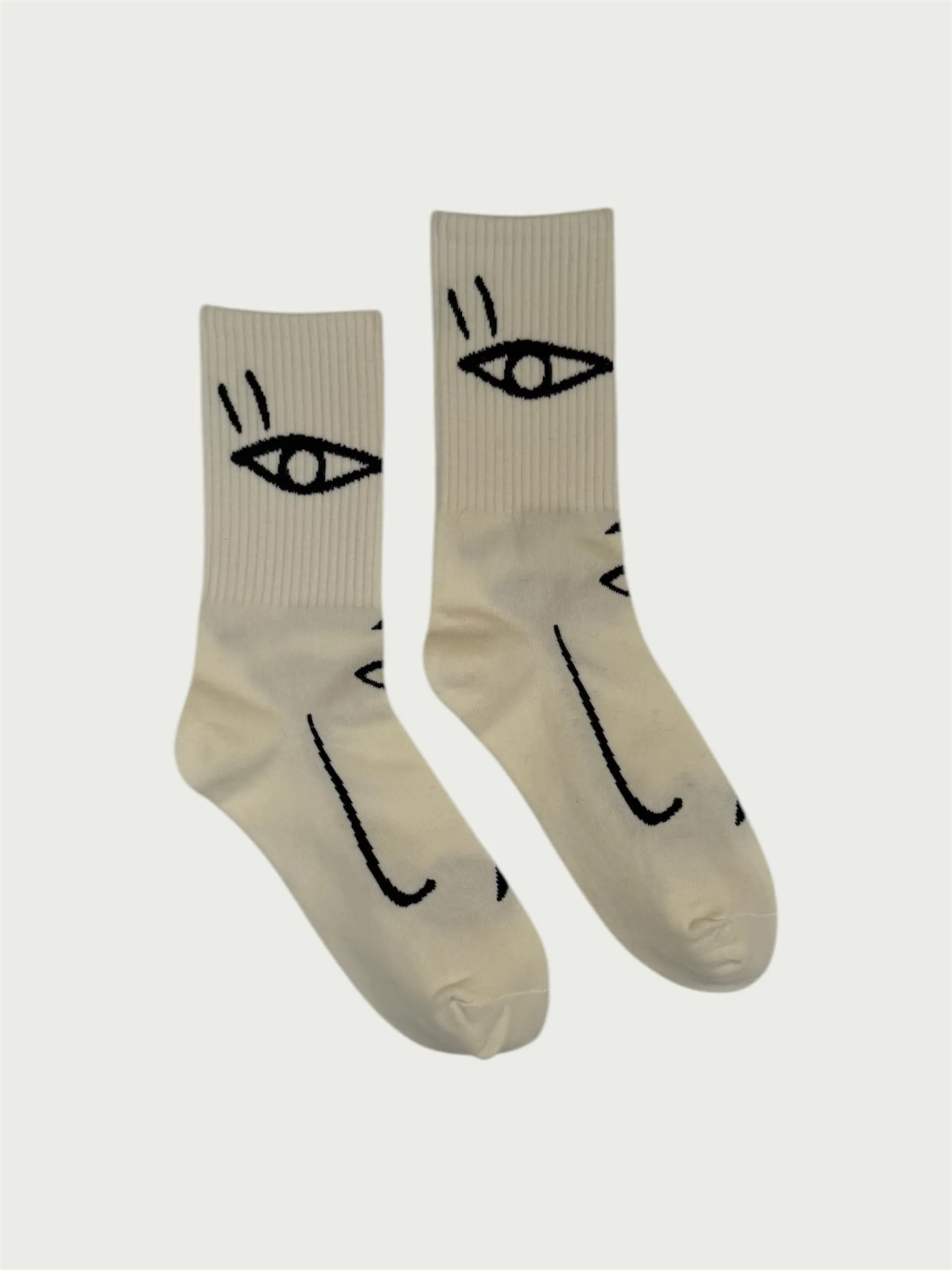 Abstract Portrait Sock - Eyes