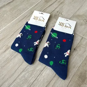 Astronaut Bamboo Socks Mens