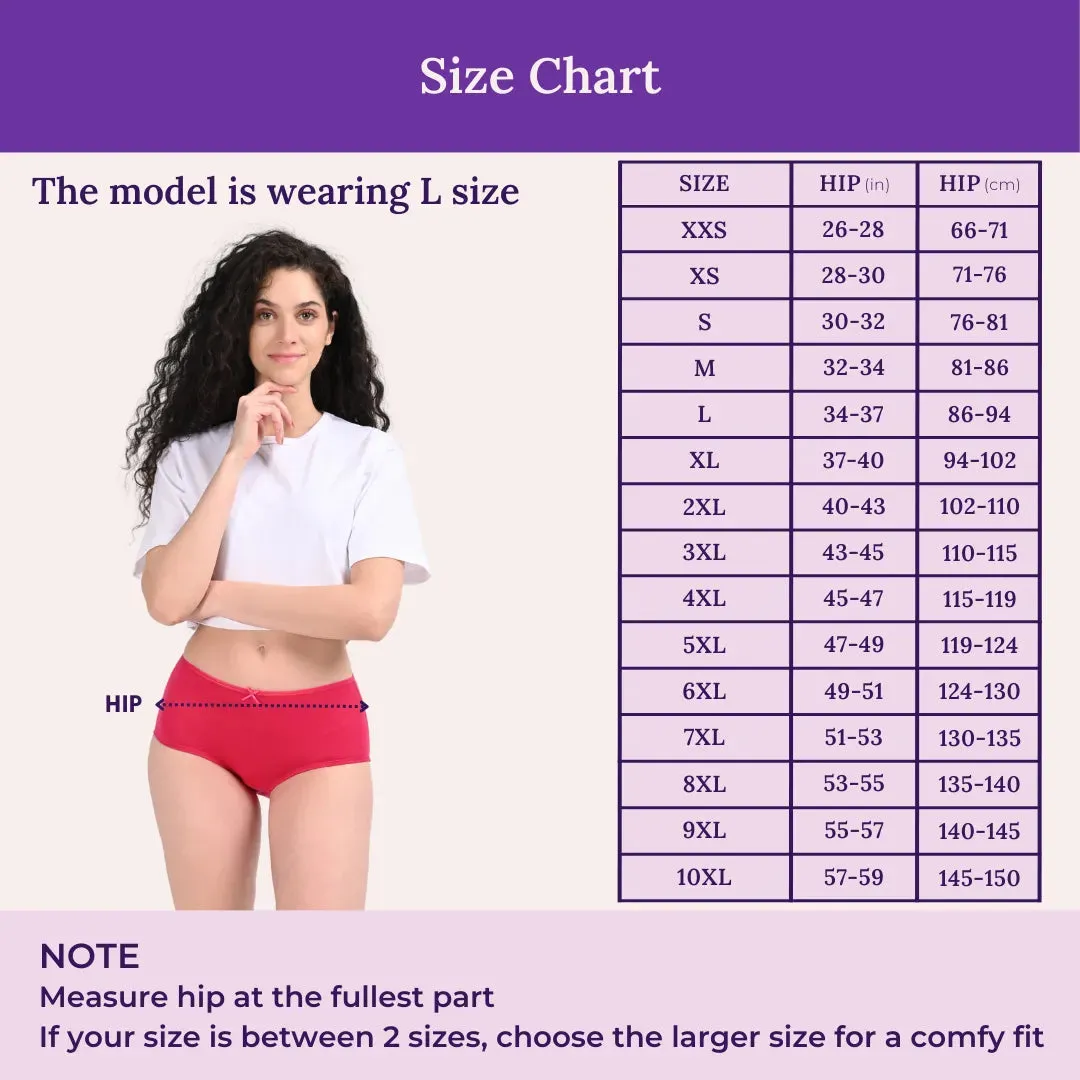 BrZee Hipsters | Lightweight Cotton-Elastane Fabric  | Super Stretchy For Comfort | No Visible Panty Lines | Pack Of 3