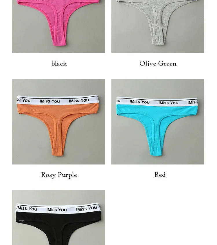 Cotton Mix Breathable Seamless Low Waist Seamless Women's Cotton Bottoms Briefs Underwear