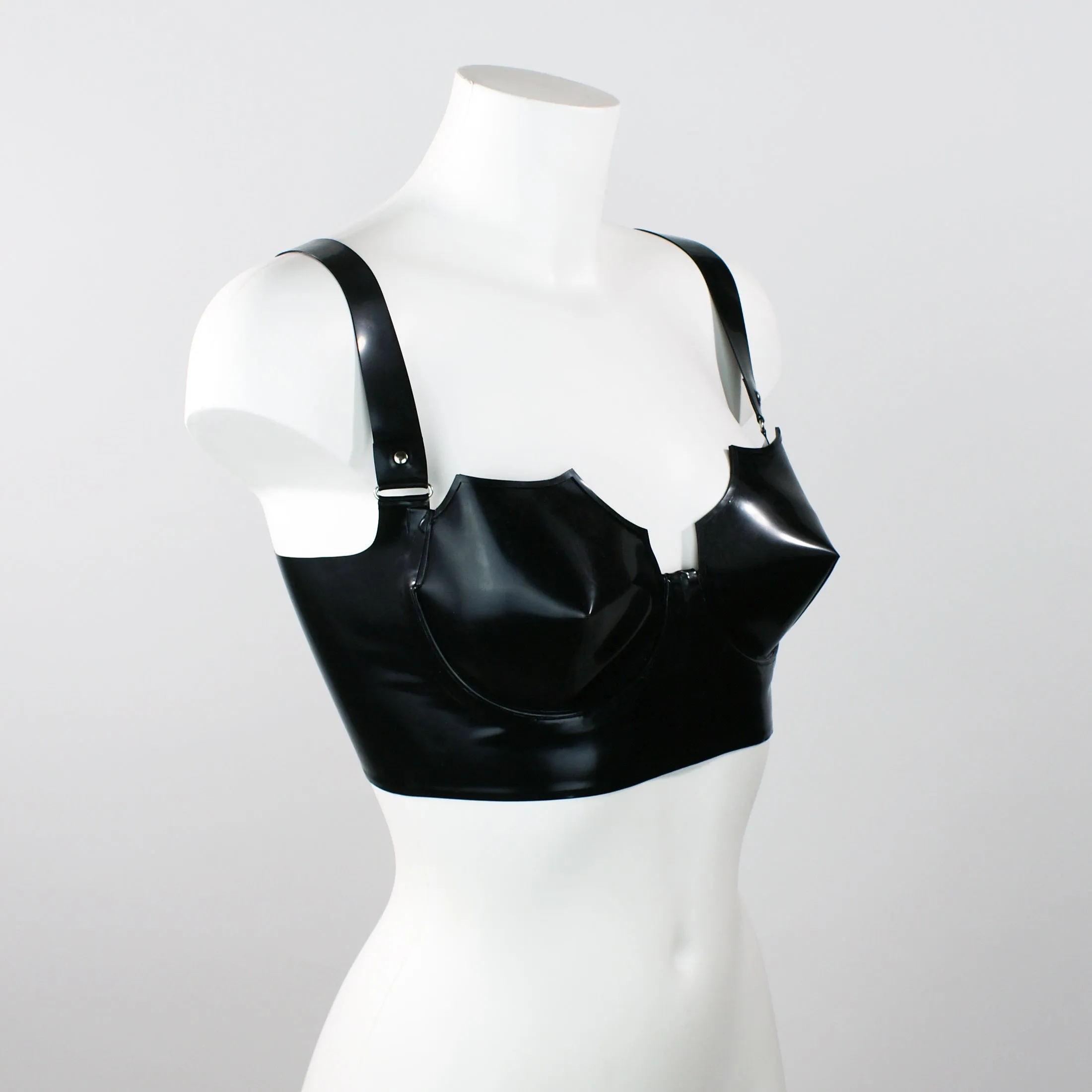 Fledermaus Bat Shaped Latex Cone Bra