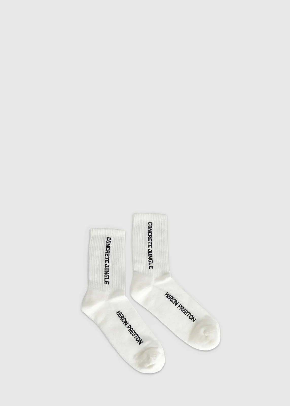 HERON PRESTON: CONCRETE JUNGLE SOCK [WHITE]