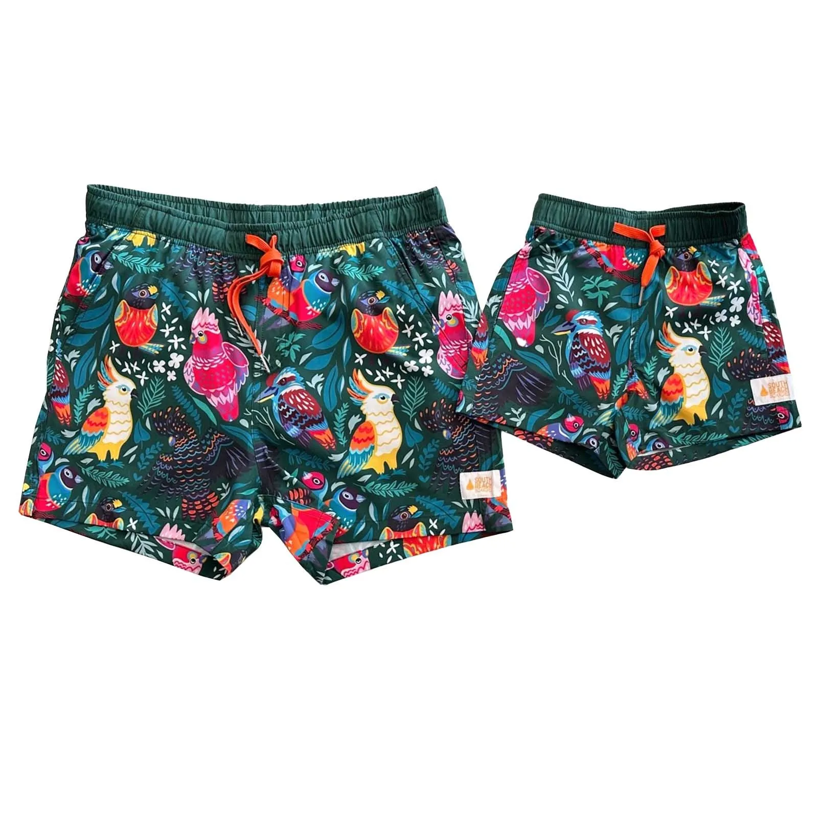Kids Stretchy Trunks: Aussie Birds