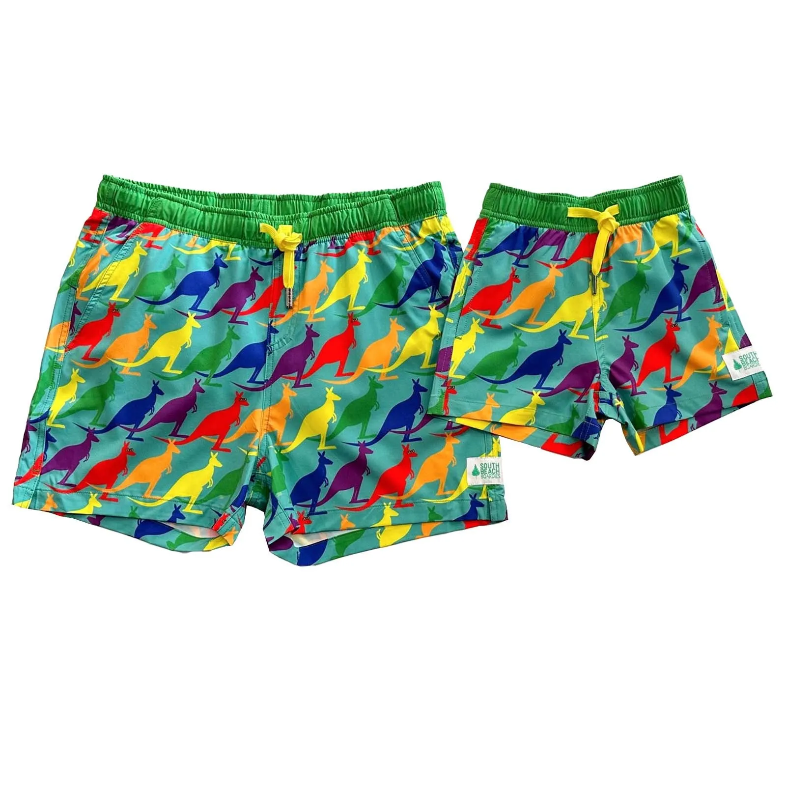 Kids Stretchy Trunks: Aussie Pride