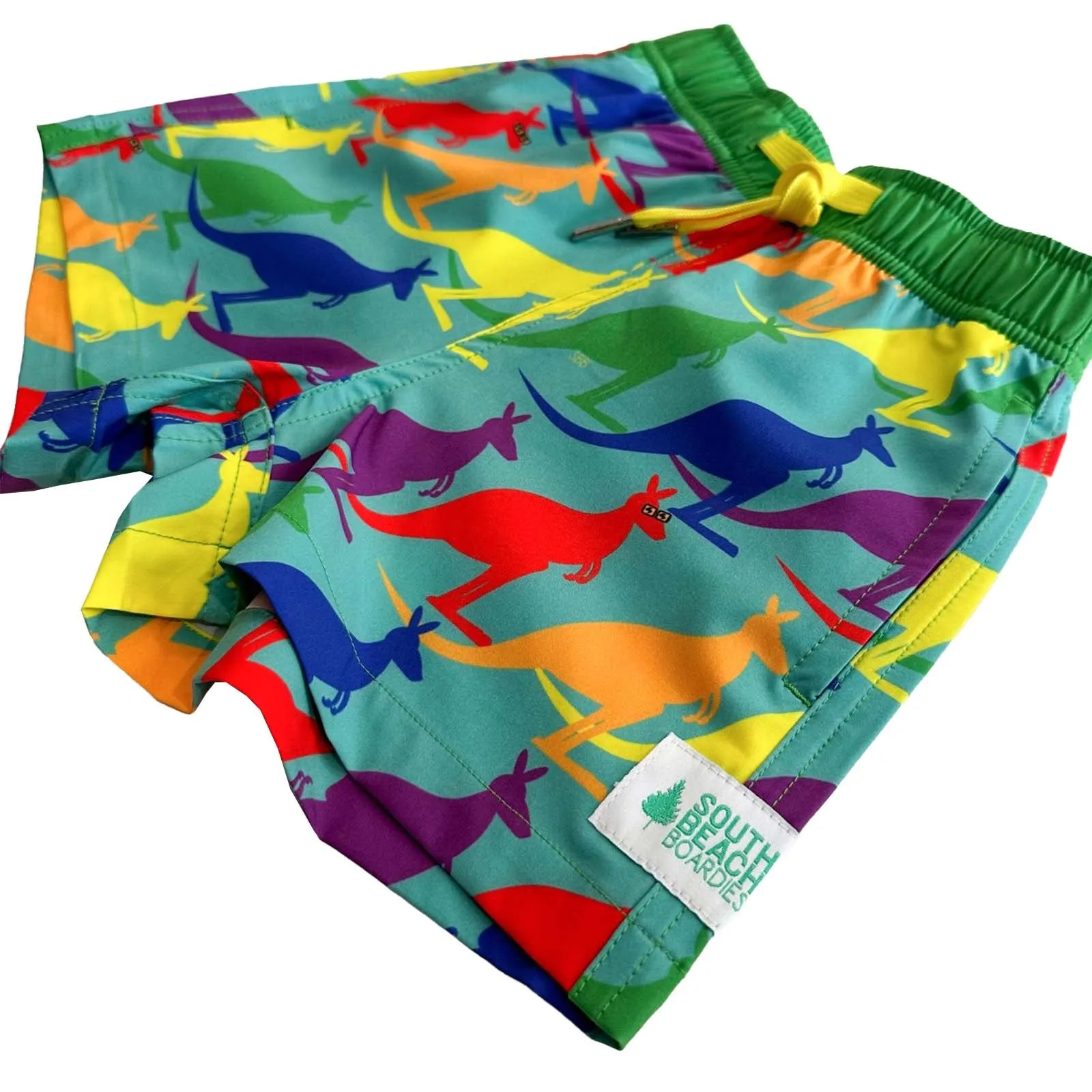 Kids Stretchy Trunks: Aussie Pride