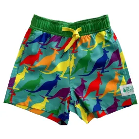 Kids Stretchy Trunks: Aussie Pride