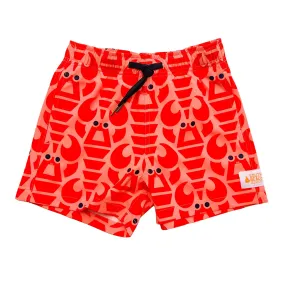 Kids Stretchy Trunks: Big Red Lobster