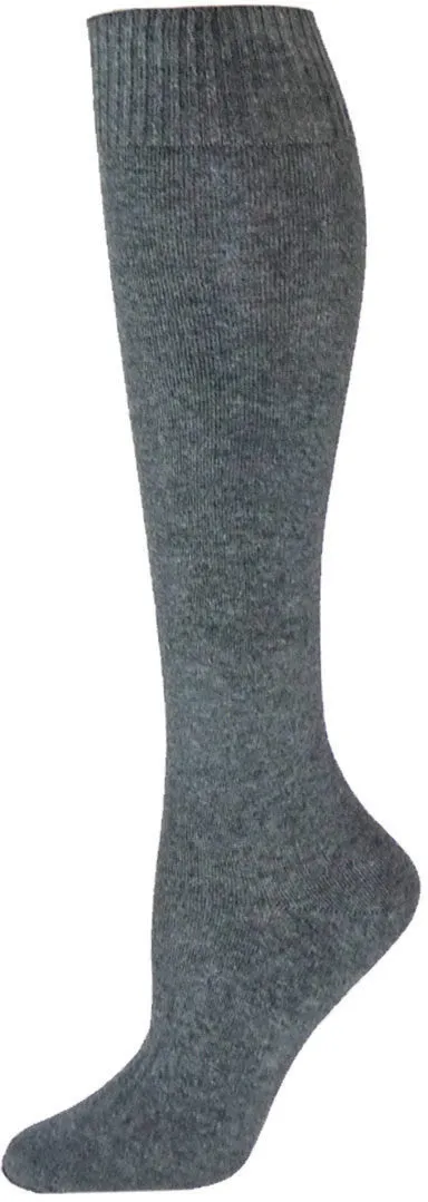 Leora Solid Color Cotton Knee High Socks (Women's)
