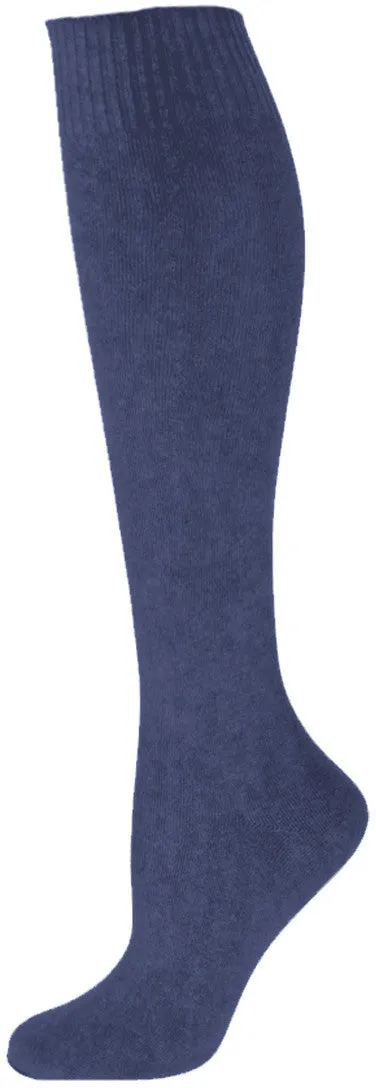 Leora Solid Color Cotton Knee High Socks (Women's)