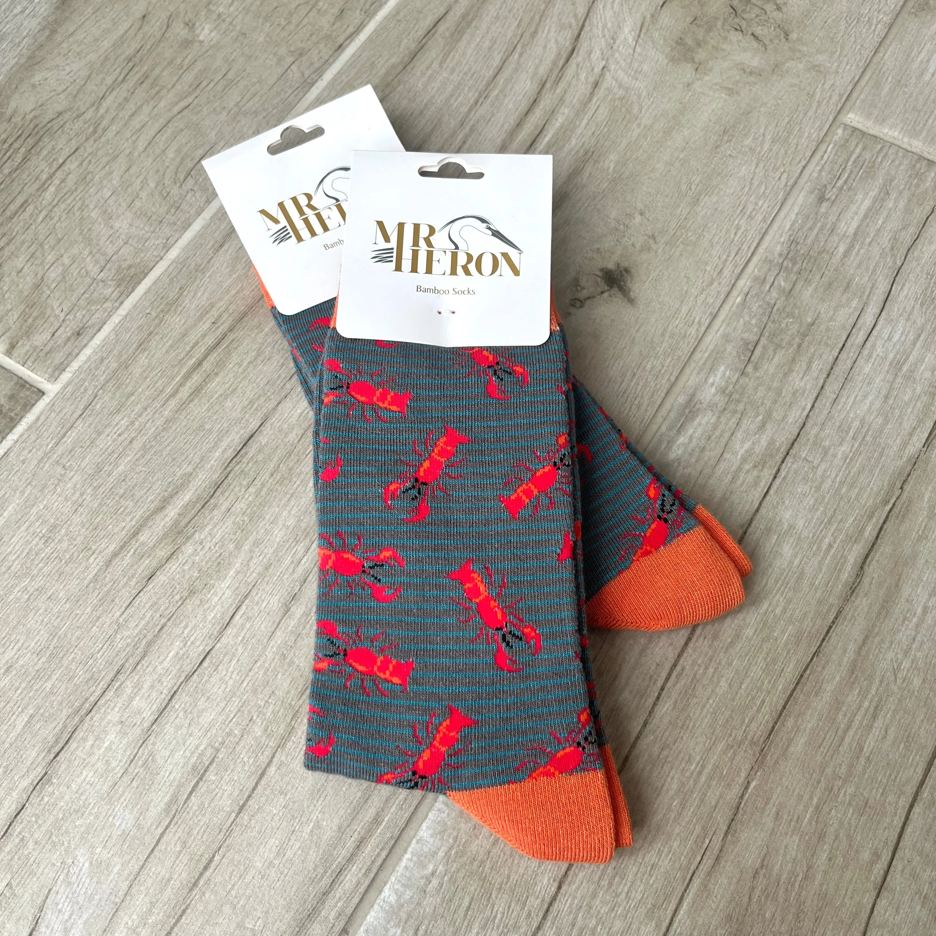 Lobster Bamboo Socks Mens