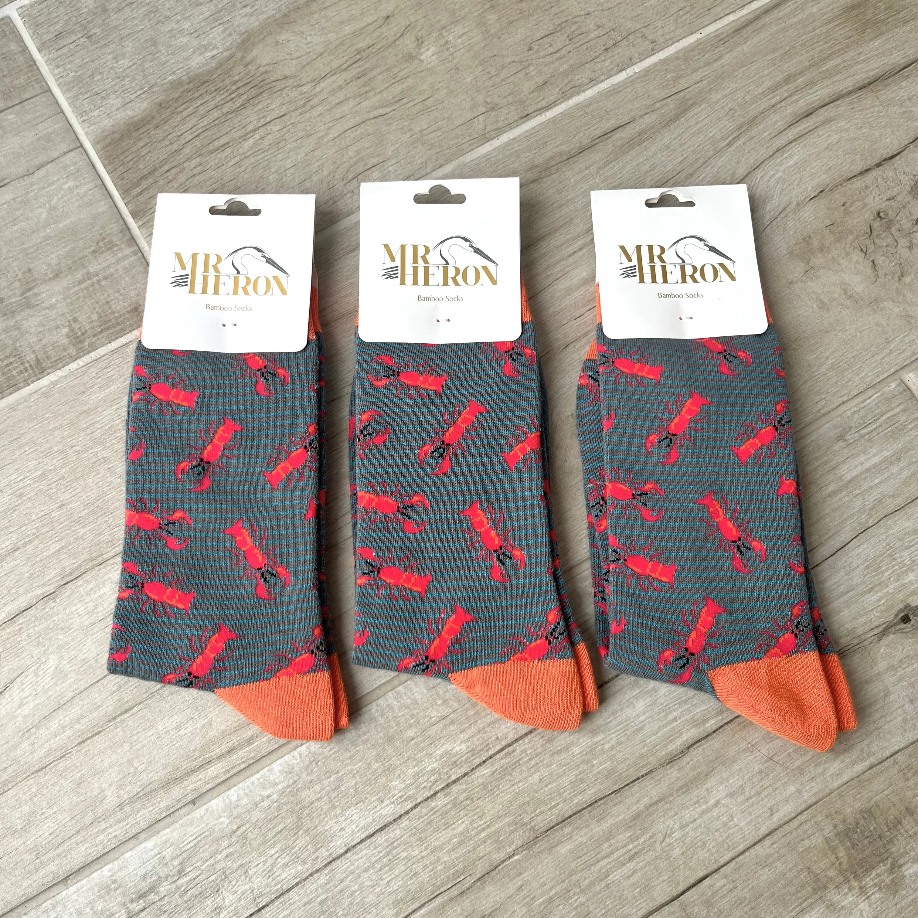 Lobster Bamboo Socks Mens