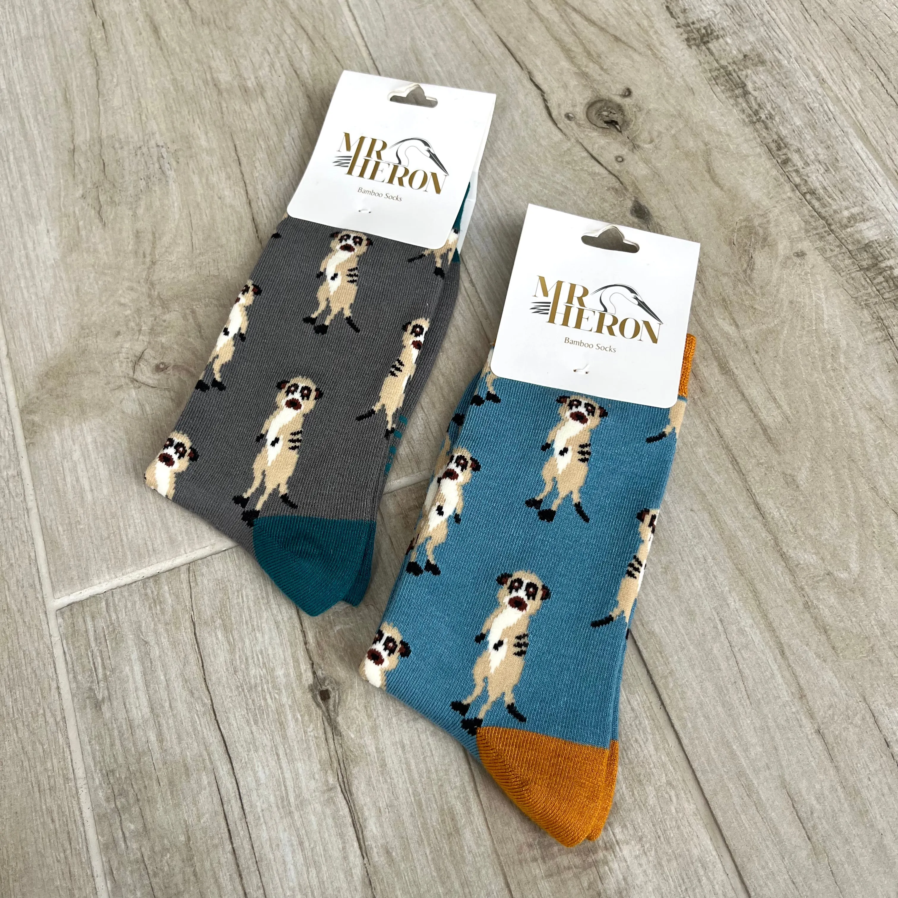 Meerkat Bamboo Socks Mens