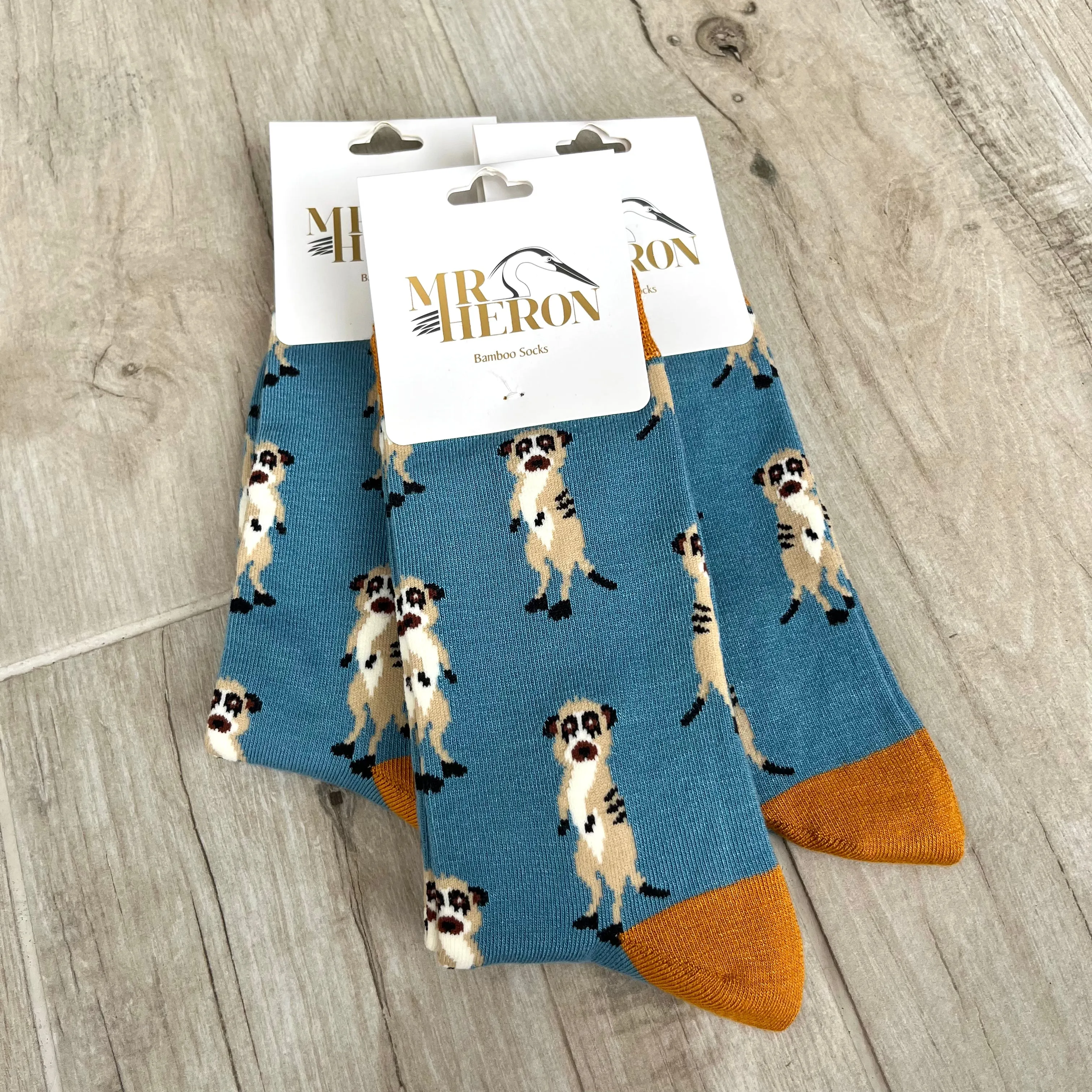 Meerkat Bamboo Socks Mens