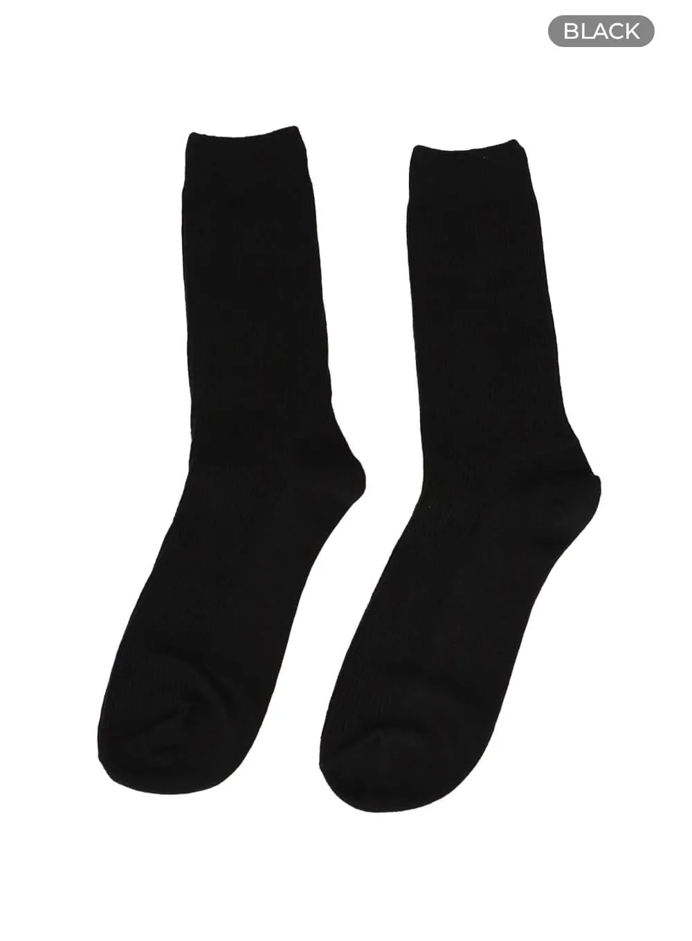 Men's Basic Ribbed Socks IY410