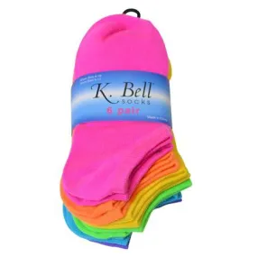 Neon Ankle Socks 6 Pair Pack (Women's)