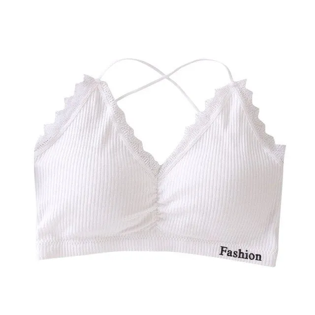 New Thread Cotton Cross Bra