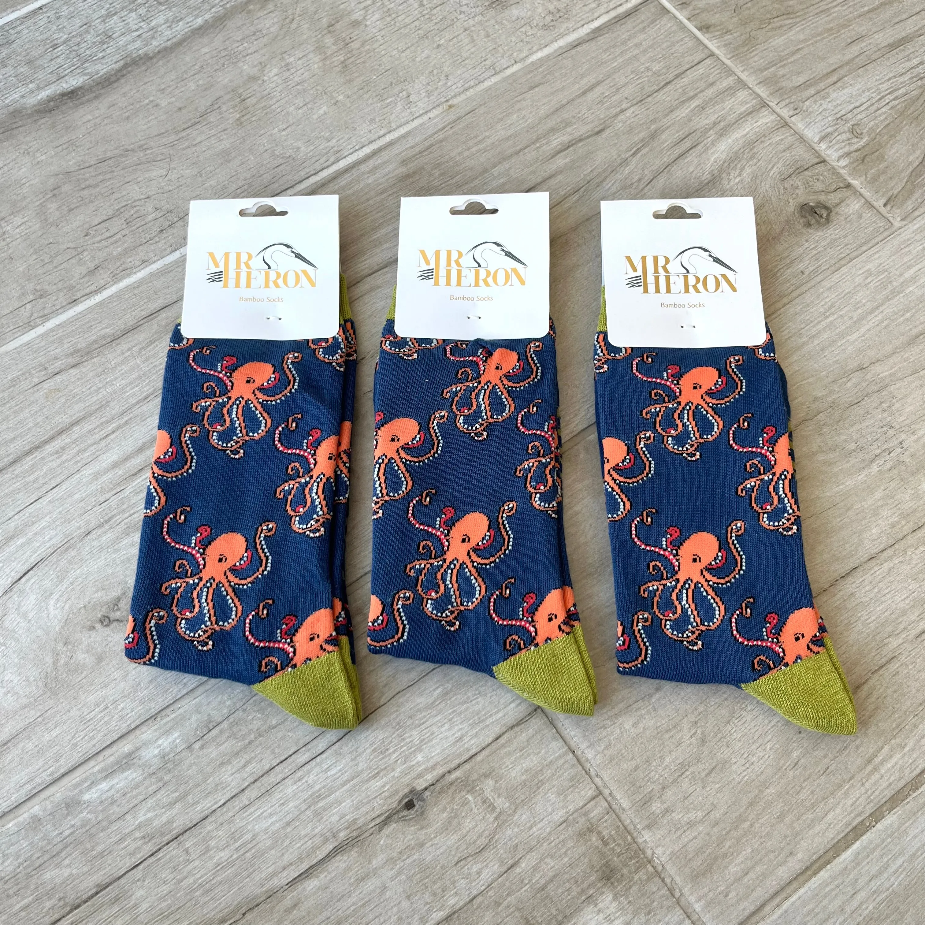 Octopus Bamboo Socks Mens