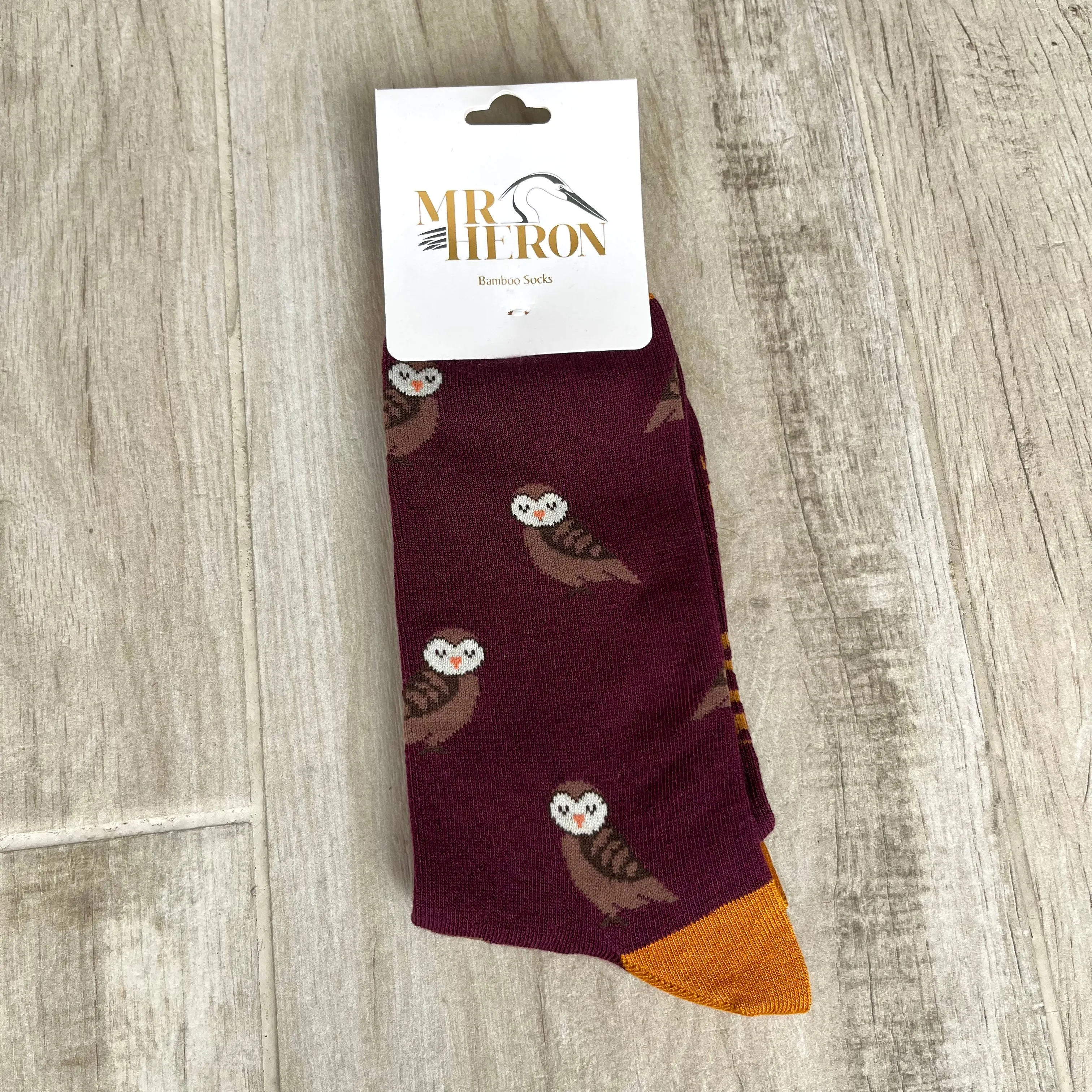 Owl Bamboo Socks Mens