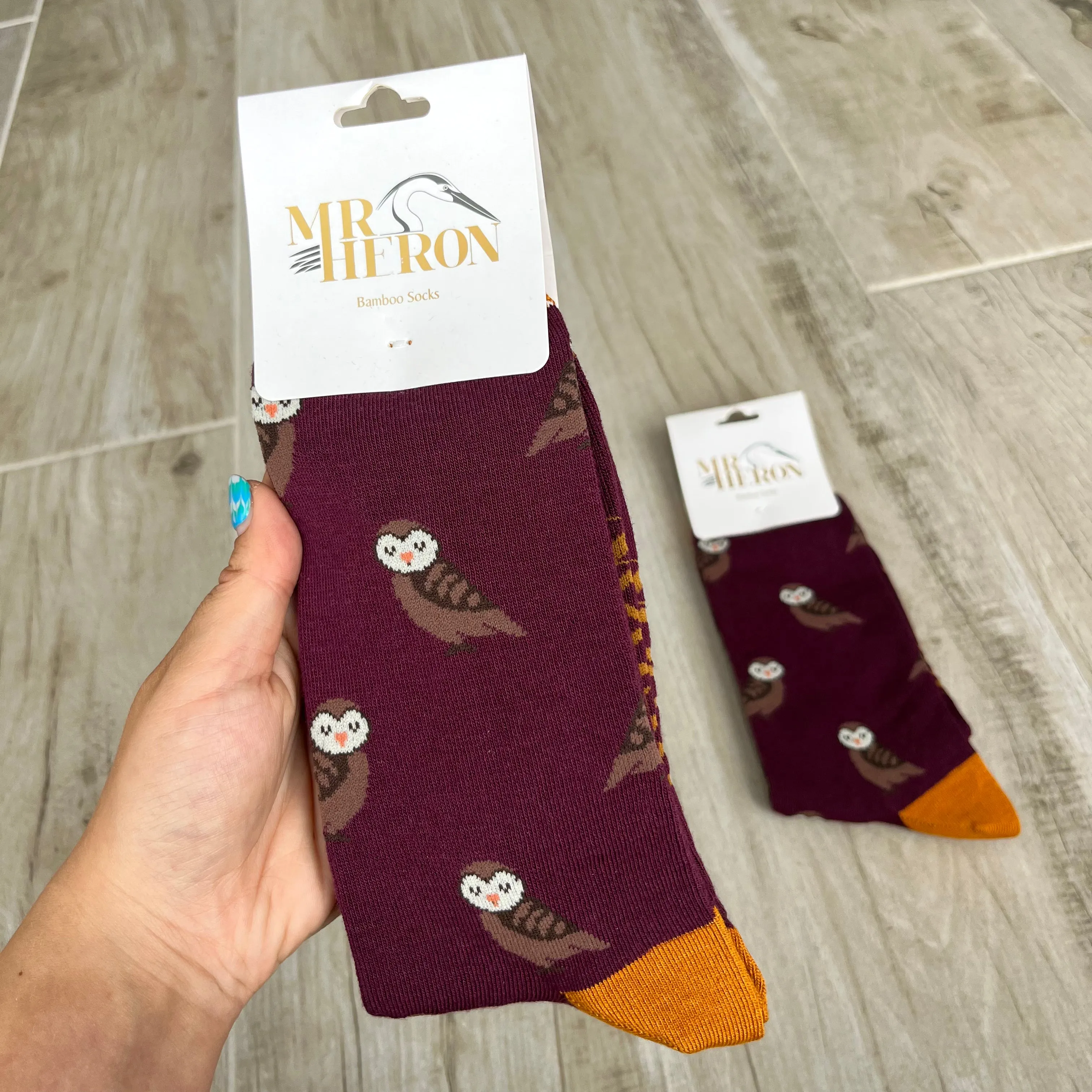 Owl Bamboo Socks Mens