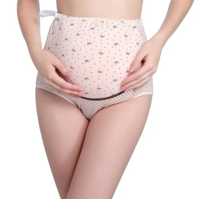 Plus Size Women Solid Pink Panties