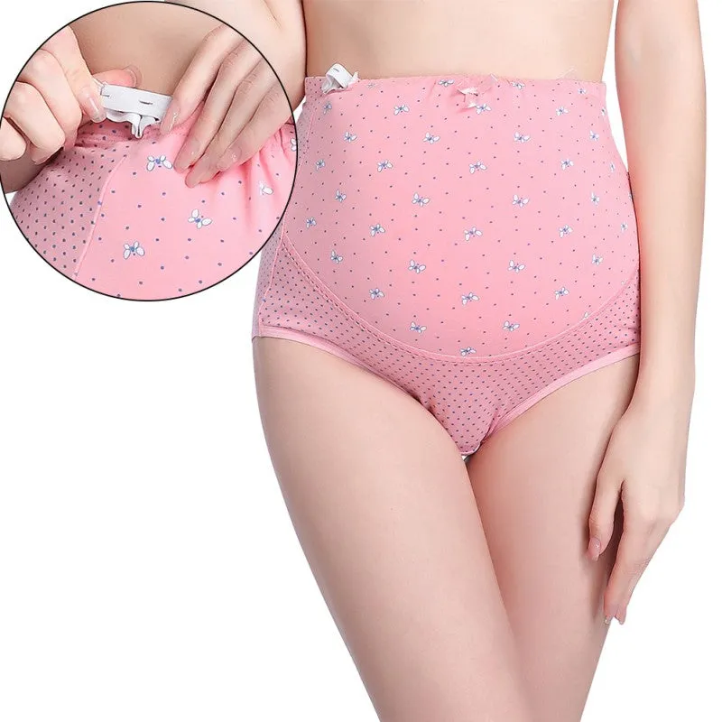 Plus Size Women Solid Pink Panties