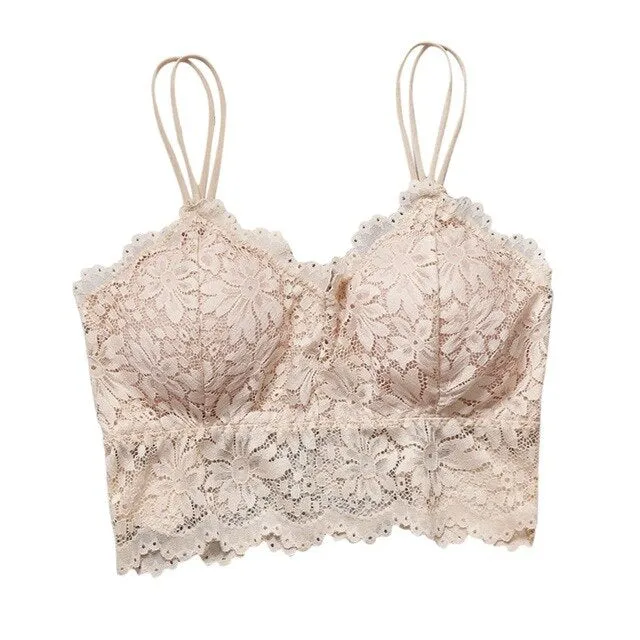 Push Up Wireless Lace Bra