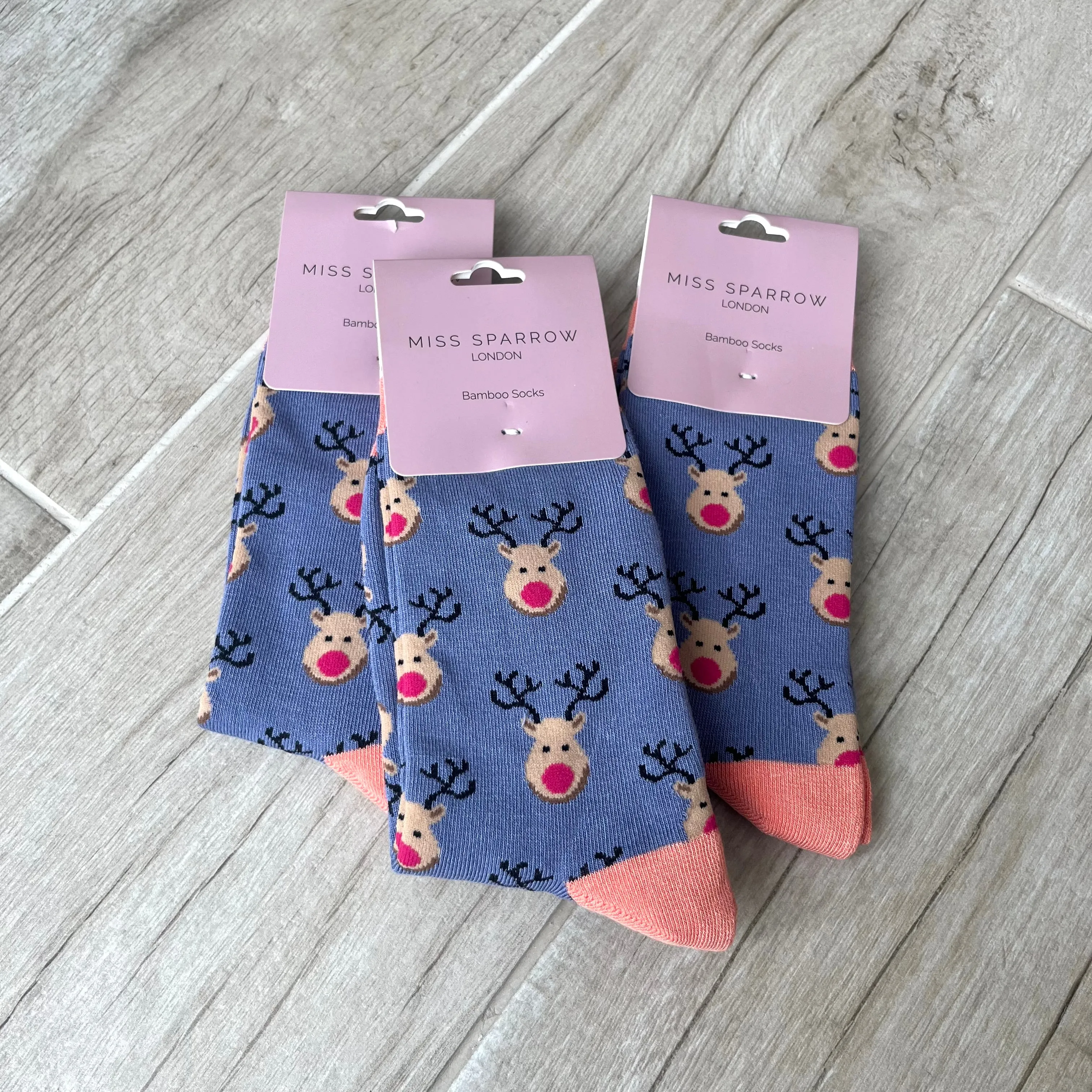Rudolph Bamboo Socks Womens