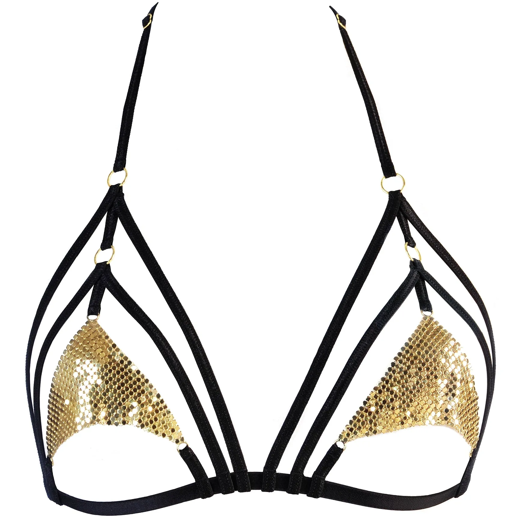 Sexy Wireless Chainmail Bra Axami Disco Babe