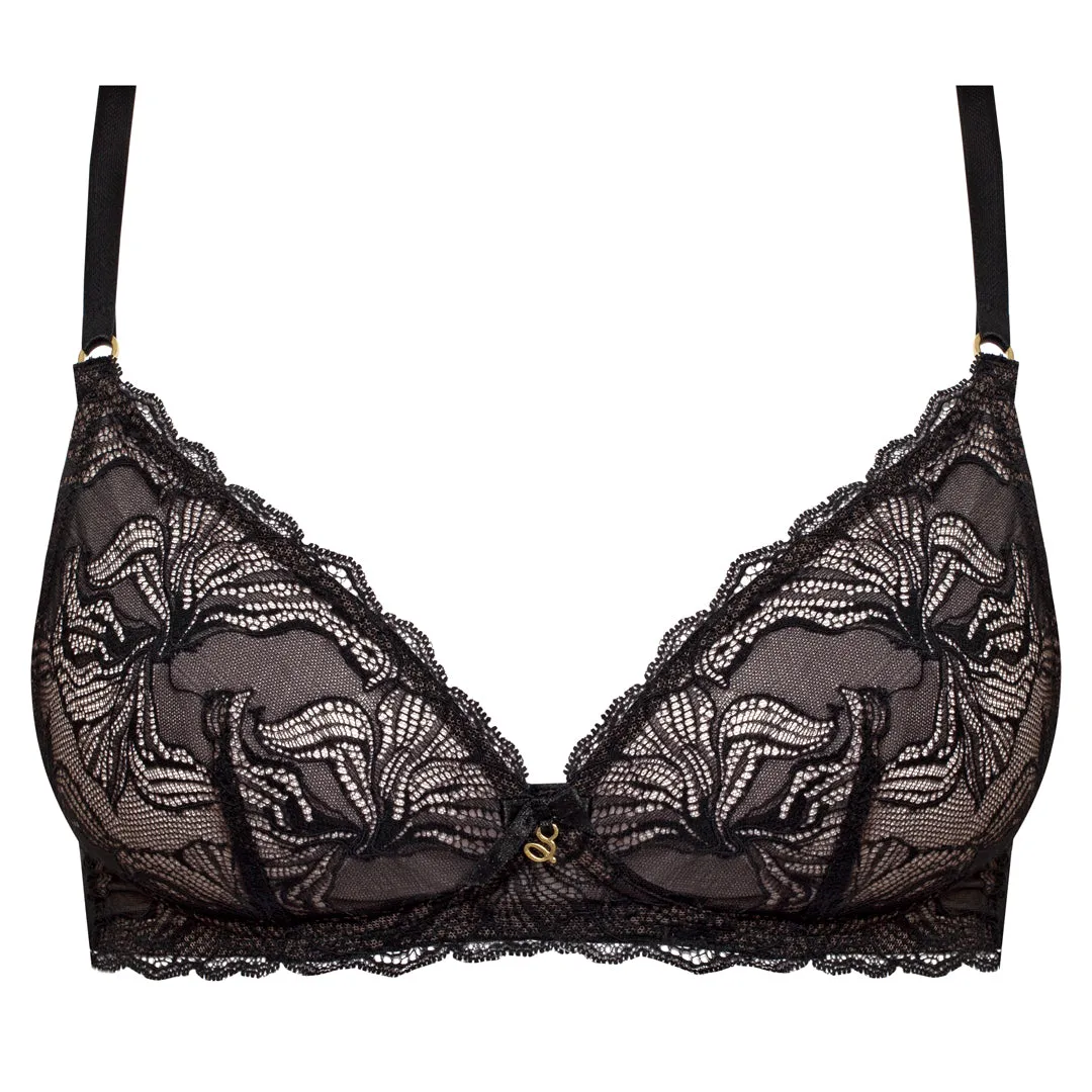 Sheer Lace Triangle Wireless Bra Samanta Nyks