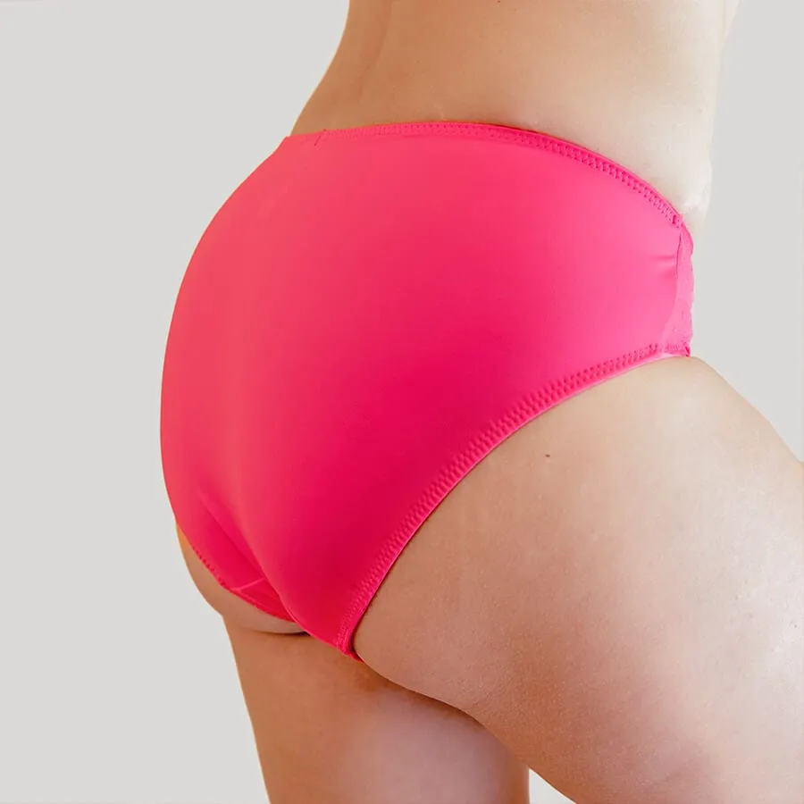 Spot Mesh Midi Brief - Sugar Pink
