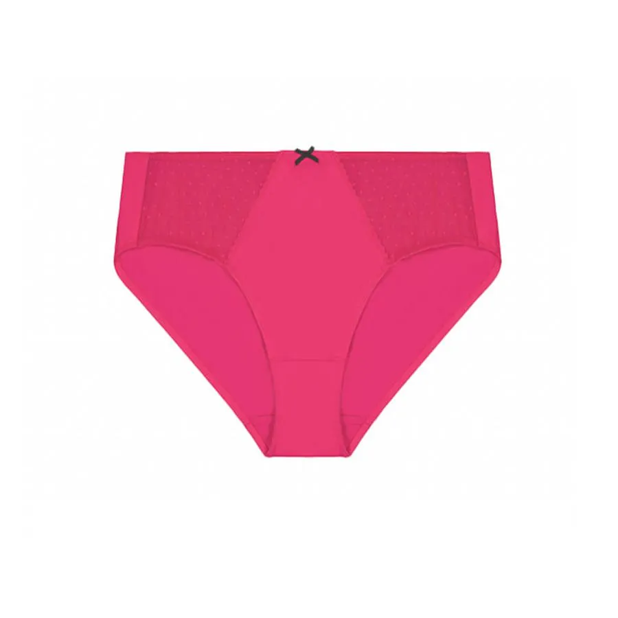Spot Mesh Midi Brief - Sugar Pink