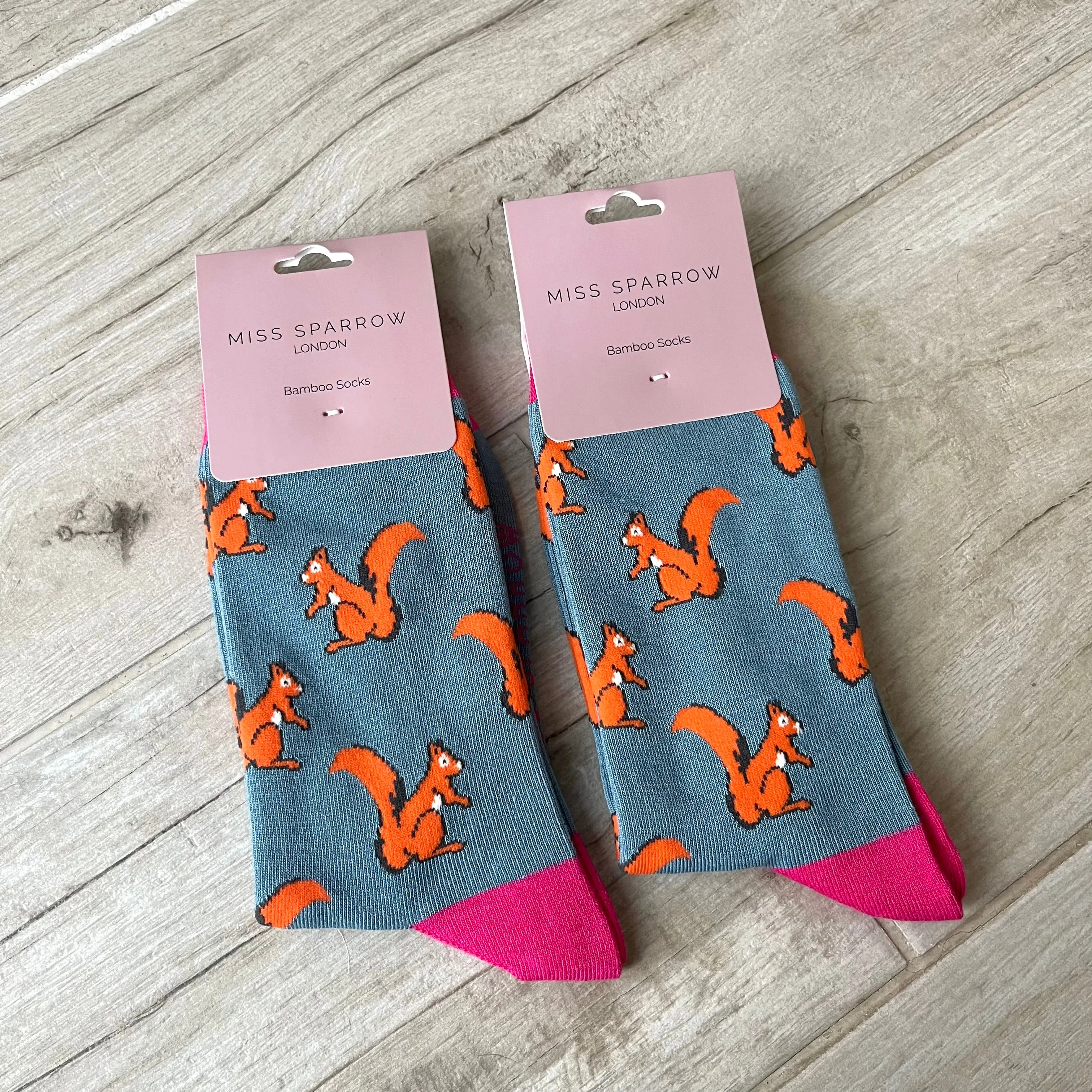 Squirrel Bamboo Socks Womens