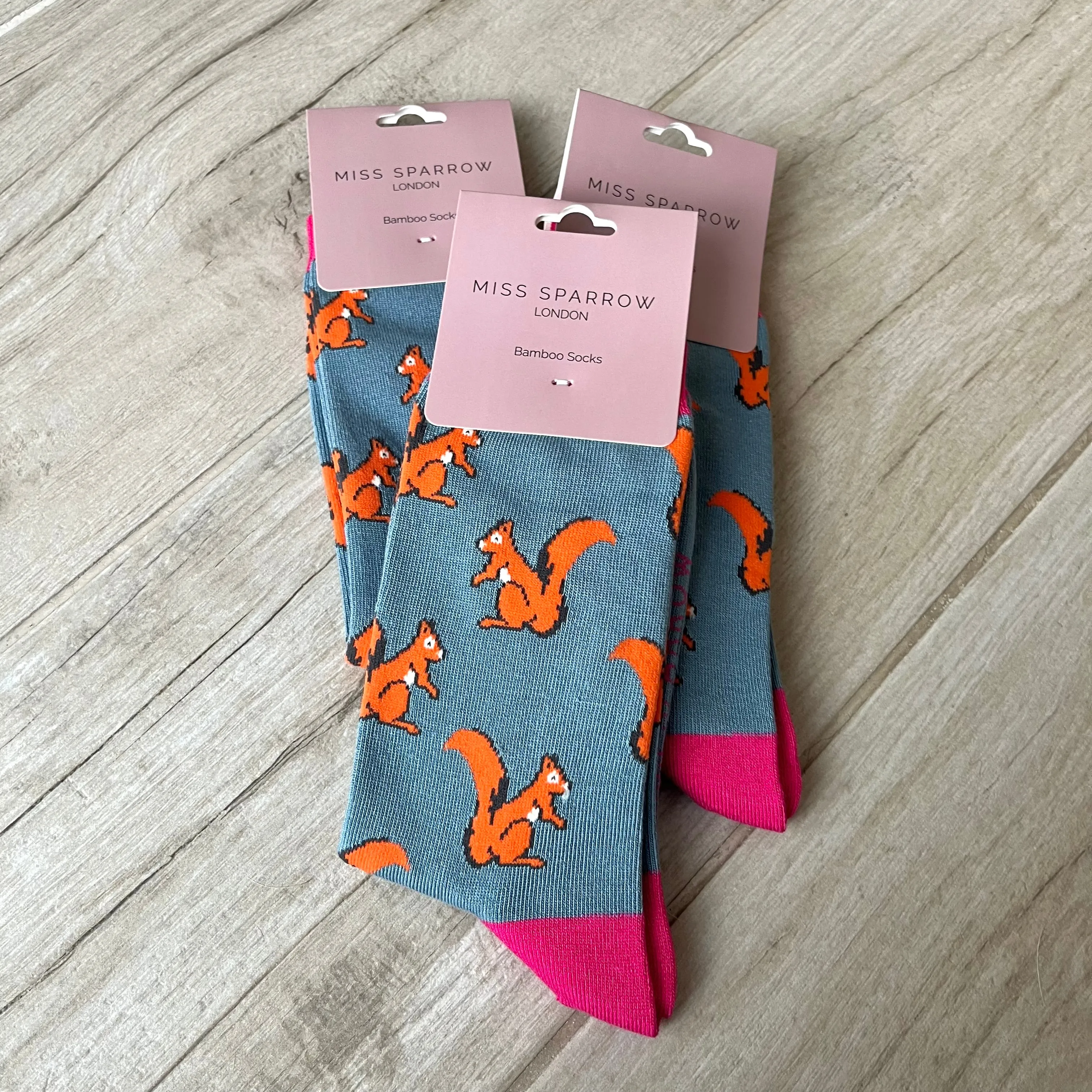 Squirrel Bamboo Socks Womens