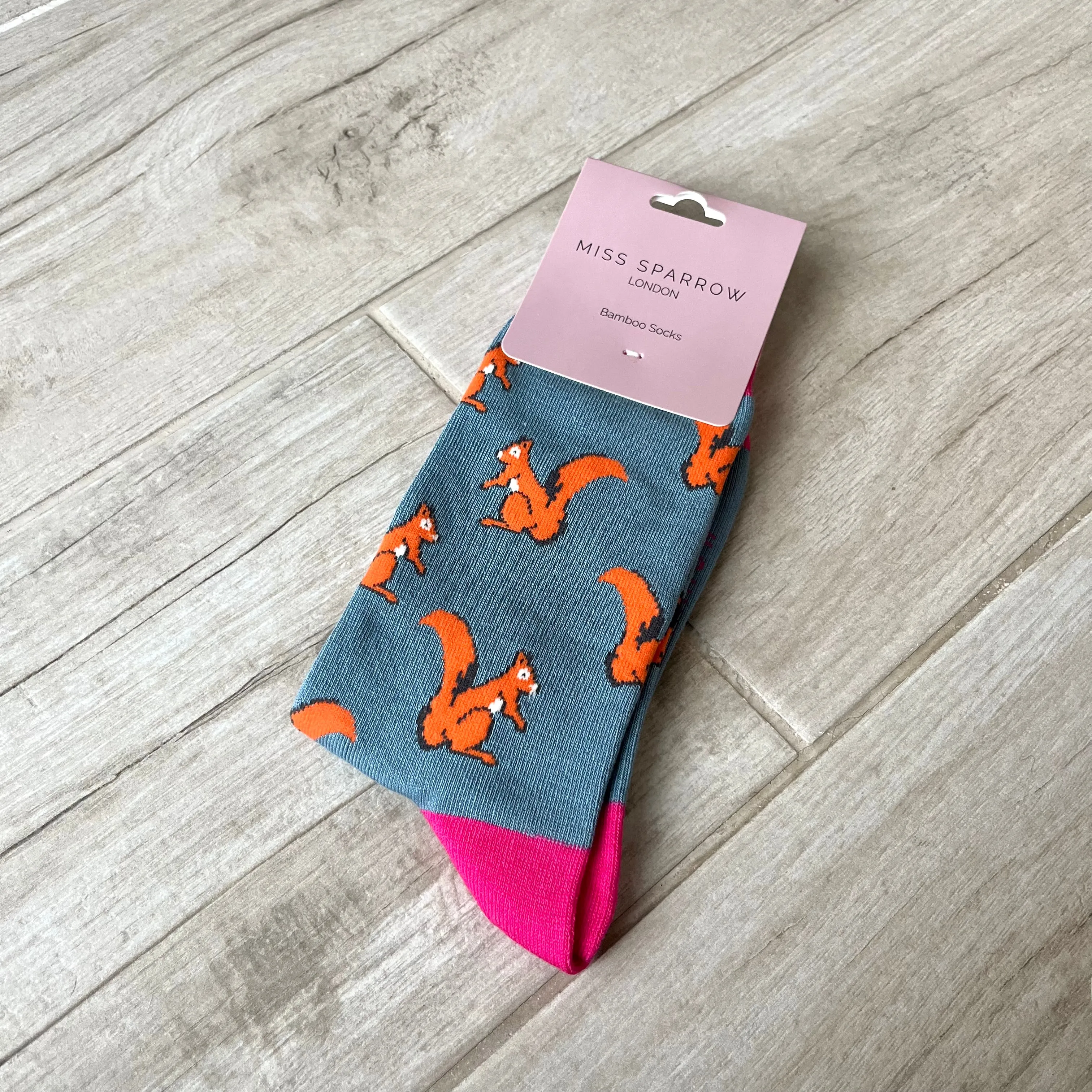 Squirrel Bamboo Socks Womens