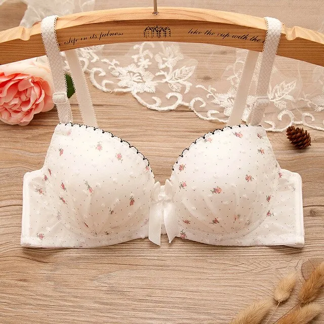 Training Bras for Young Girls  Lace Bras Teenage 100% Cotton Underwear Kids Cute Fashion Undergarments Student Clothing 12-18