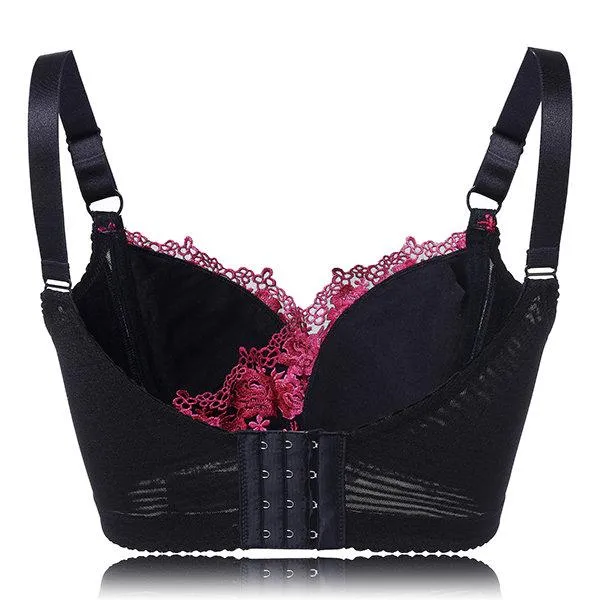 Wireless Embroidery Adjustable Bras